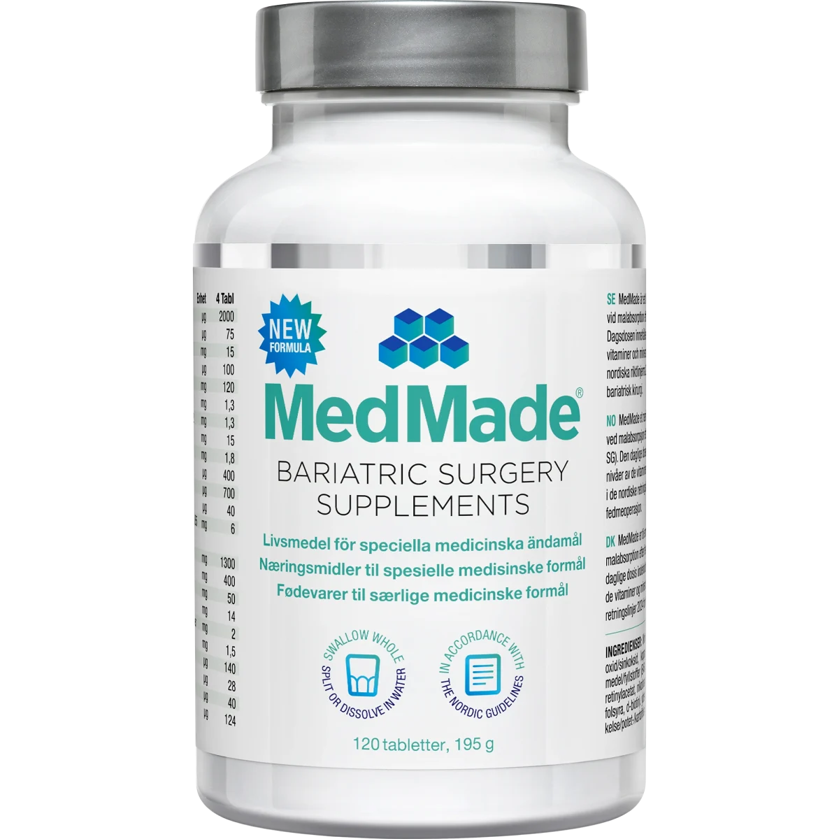 MedMade Bariatric Supplements 120 tabletter