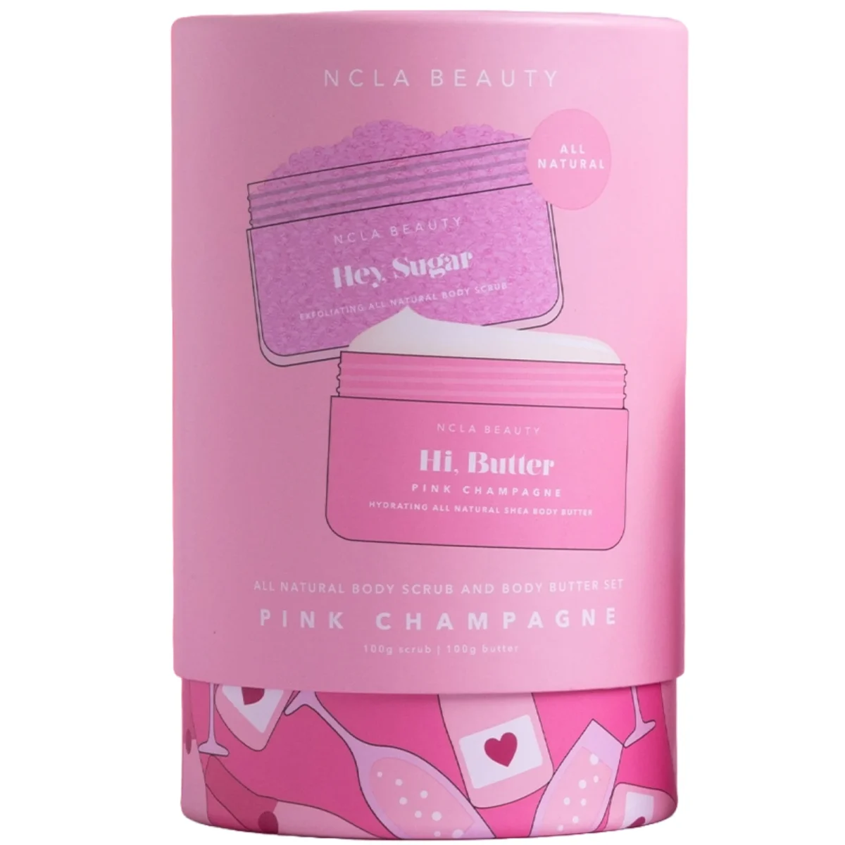 NCLA Beauty Body Care Set Pink Champagne
