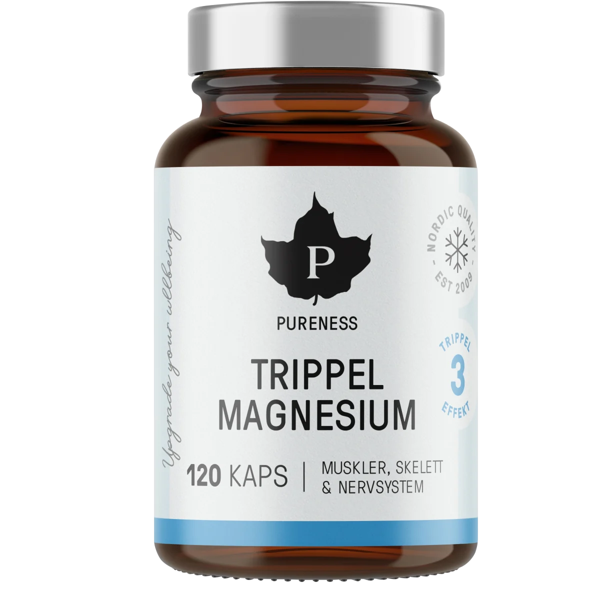 Pureness Trippel Magnesium 120 kapslar