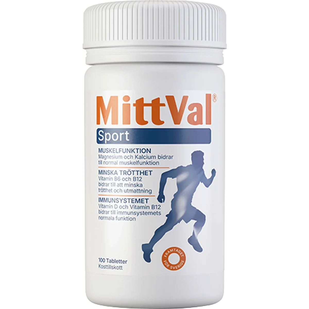 MittVal Sport Tablett 100 st