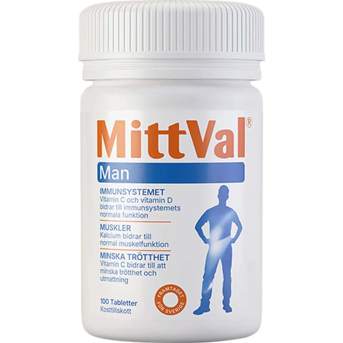 MittVal Man Tablett 100 st