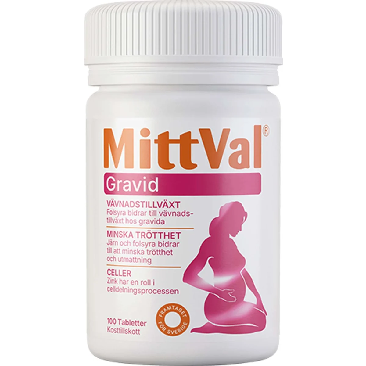MittVal Gravid Tablett 100 st