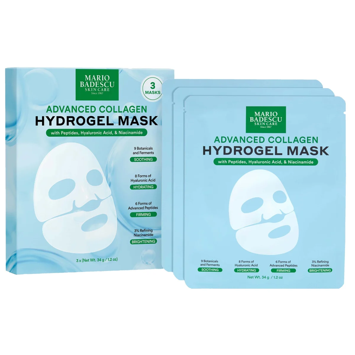 Mario Badescu Advanced Collagen Hydrogel Sheet Mask 3 st
