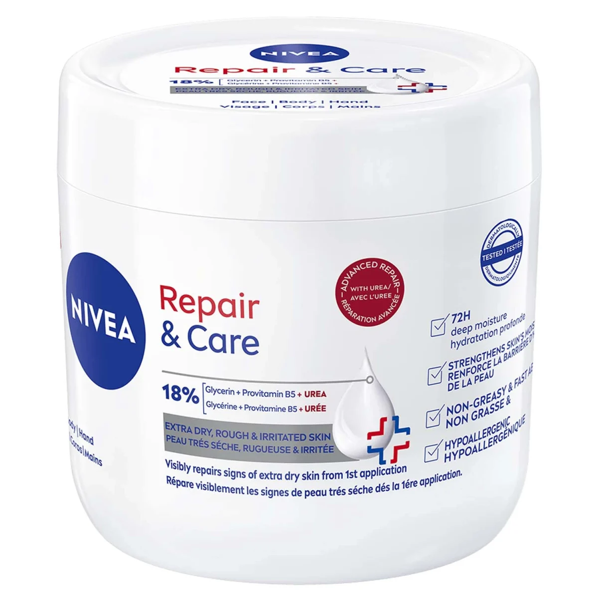 NIVEA Repair & Care Body Cream + Urea 400 ml