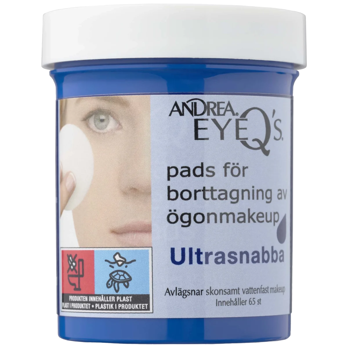 Andrea Eye Q's Ultra Quick Eye MakeUp Remover Pads 65 st