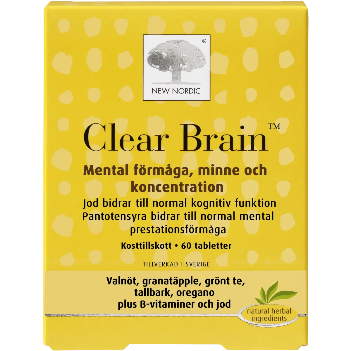 New Nordic Clear Brain 120 st