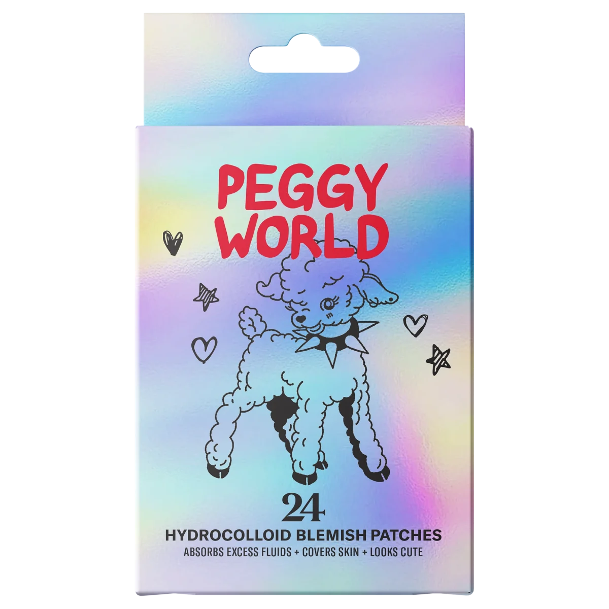 Peggy World Blemish Patches Hearts and Stars Holographic 24 st