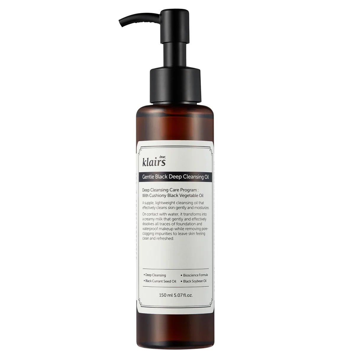 Klairs Gentle Black Deep Cleansing Oil 150 ml