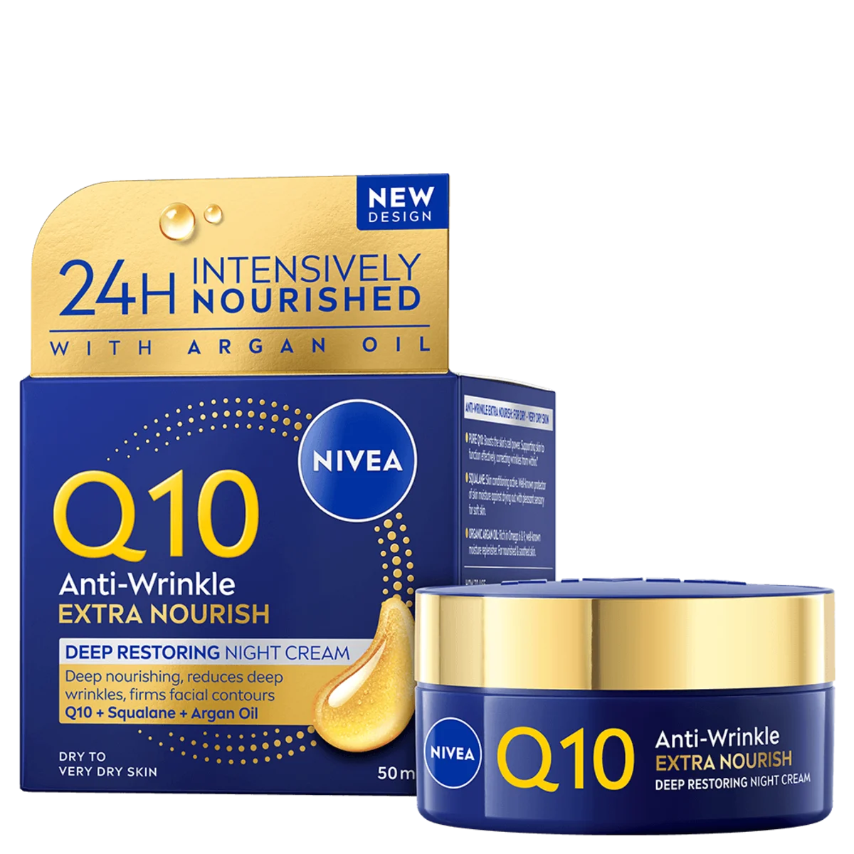 NIVEA Q10 Extra Nourish Night Cream 50 ml