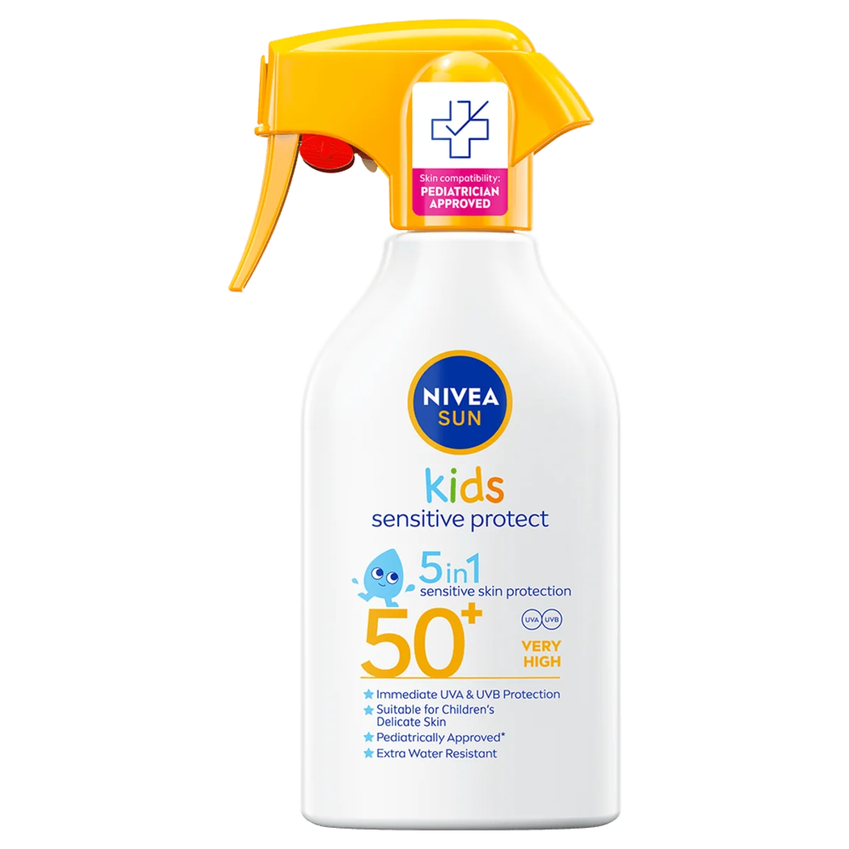 NIVEA Sun Kids Sensitive Protect Sun Trigger Spray SPF 50+, 250 ml