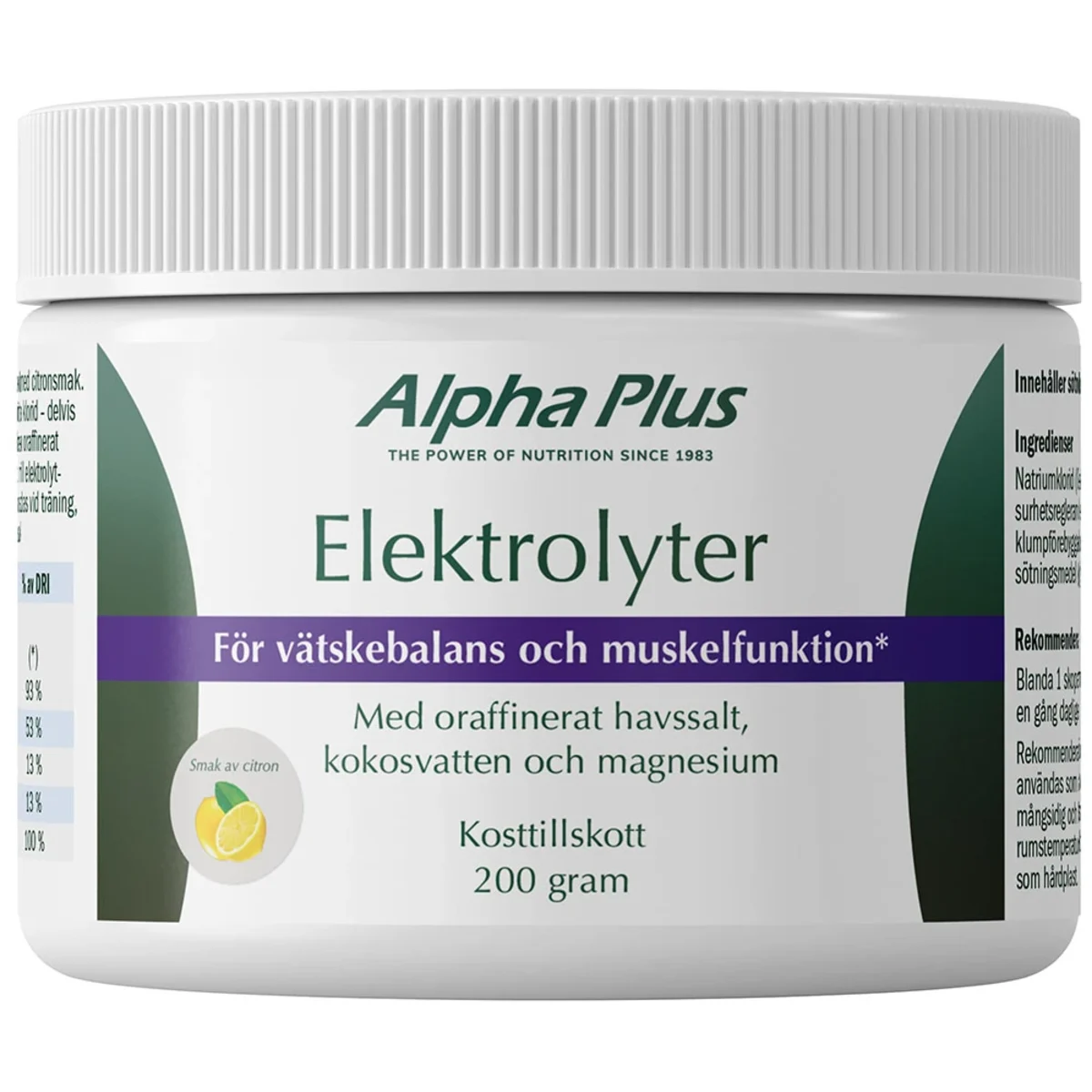 Alpha Plus Elektrolyter 200 g