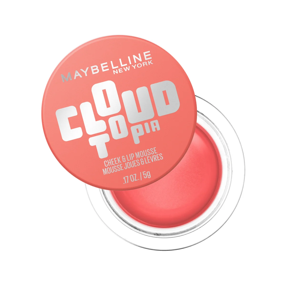 Maybelline New York Cloudtopia Cheek & Lip Mousse 5 g 5 Coral Illusion