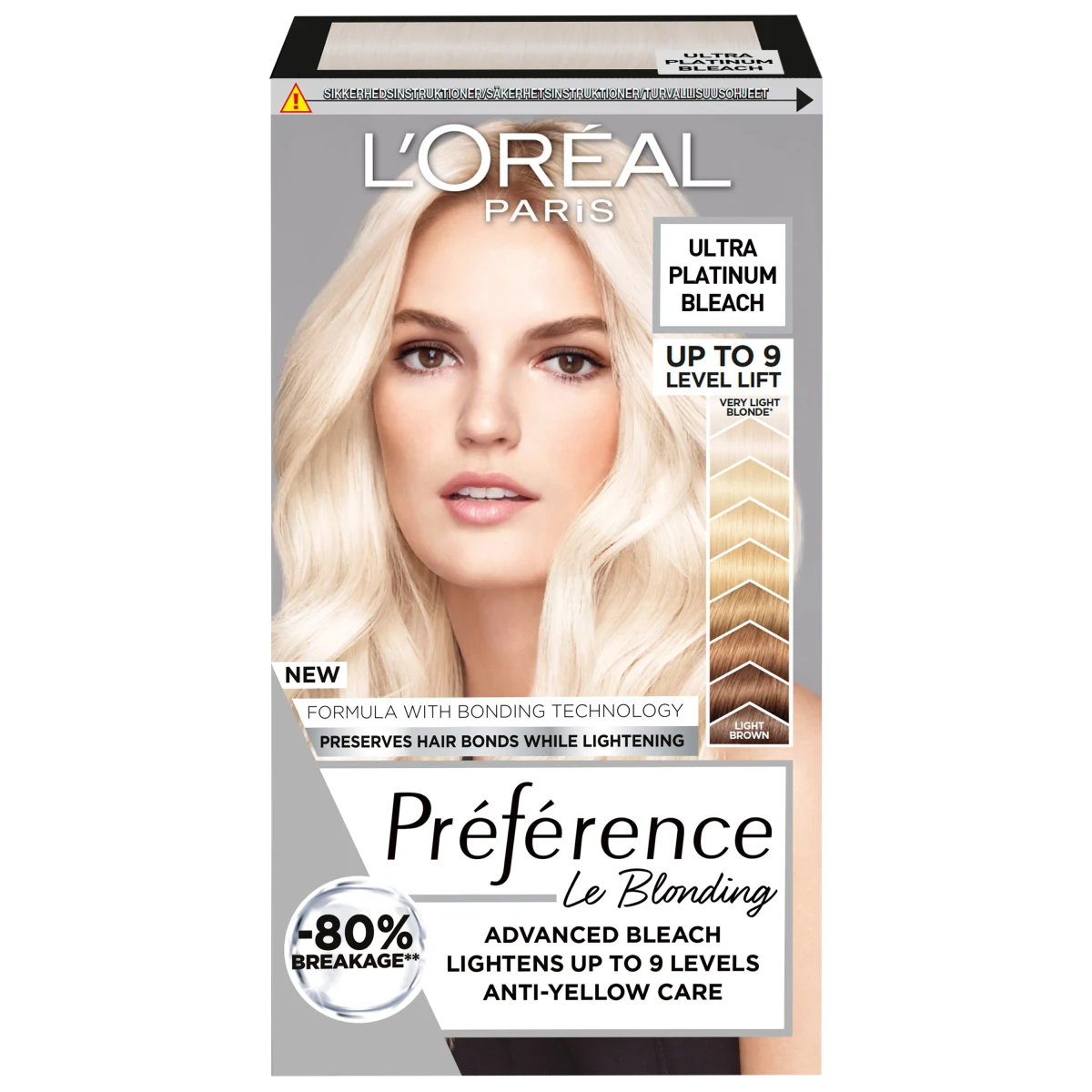 L'Oréal Paris Préférence Le Blonding Avancerad Blekning 9L Ultra Platinum 1-pack