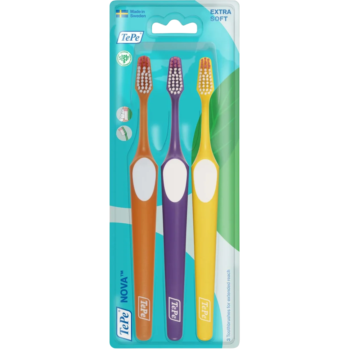 TePe Nova Extra Soft Tandborste 3 pack