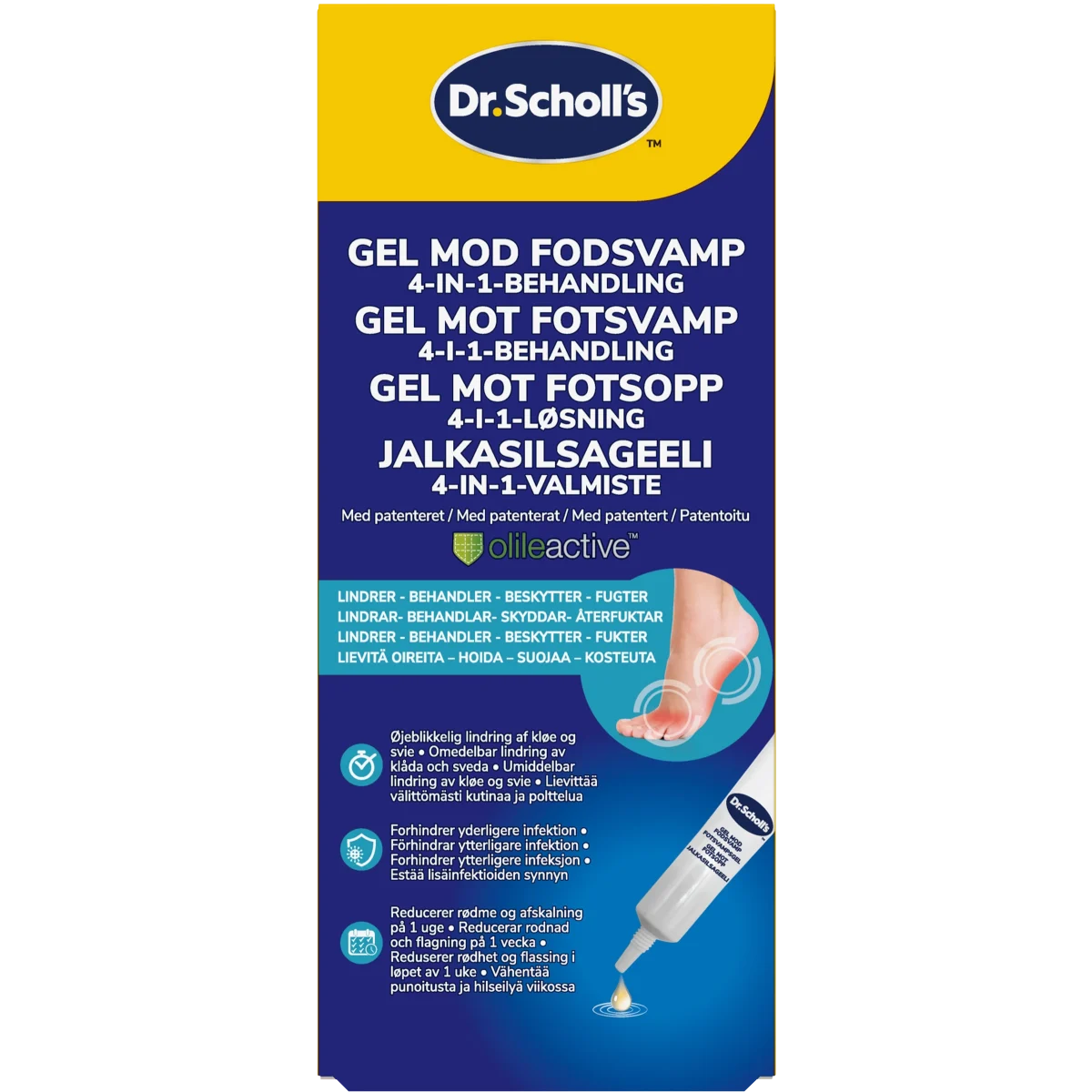 Dr. Scholl's Gel Mot Fotsvamp 4-in-1 10 ml