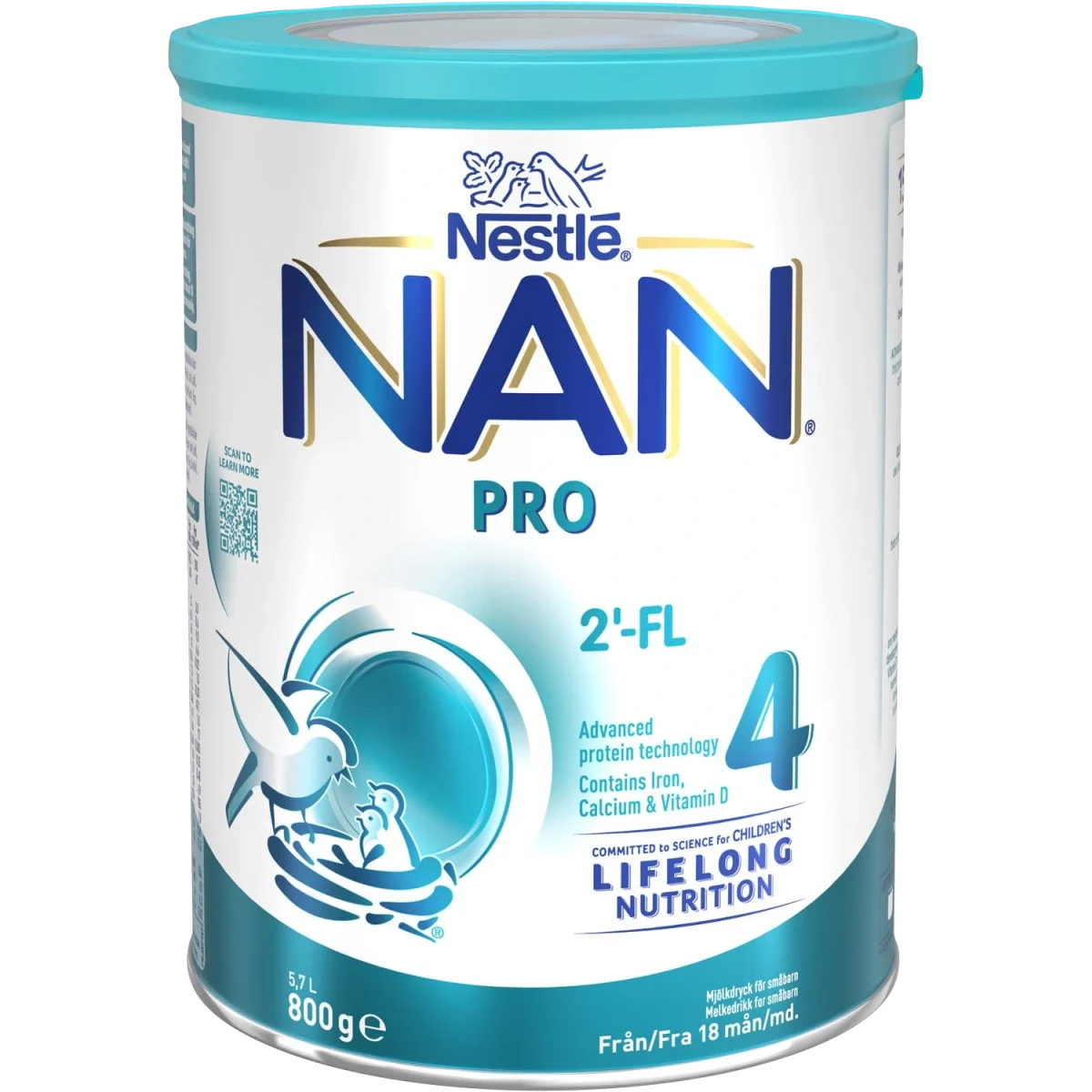 NAN PRO 4 Mjölkersättning 800 g