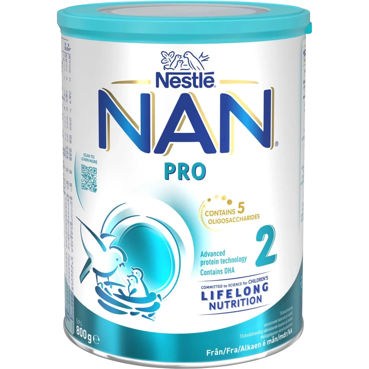 NAN PRO 2 Mjölkersättning 800 g