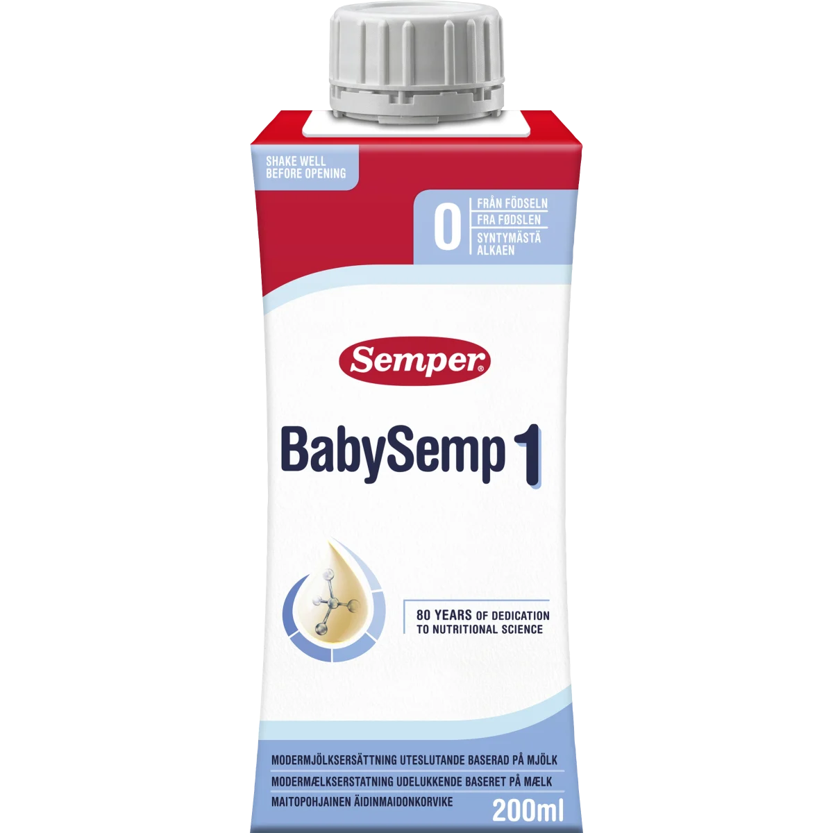 Semper BabySemp 1 Drickfärdig Modersmjölksersättning 200 ml