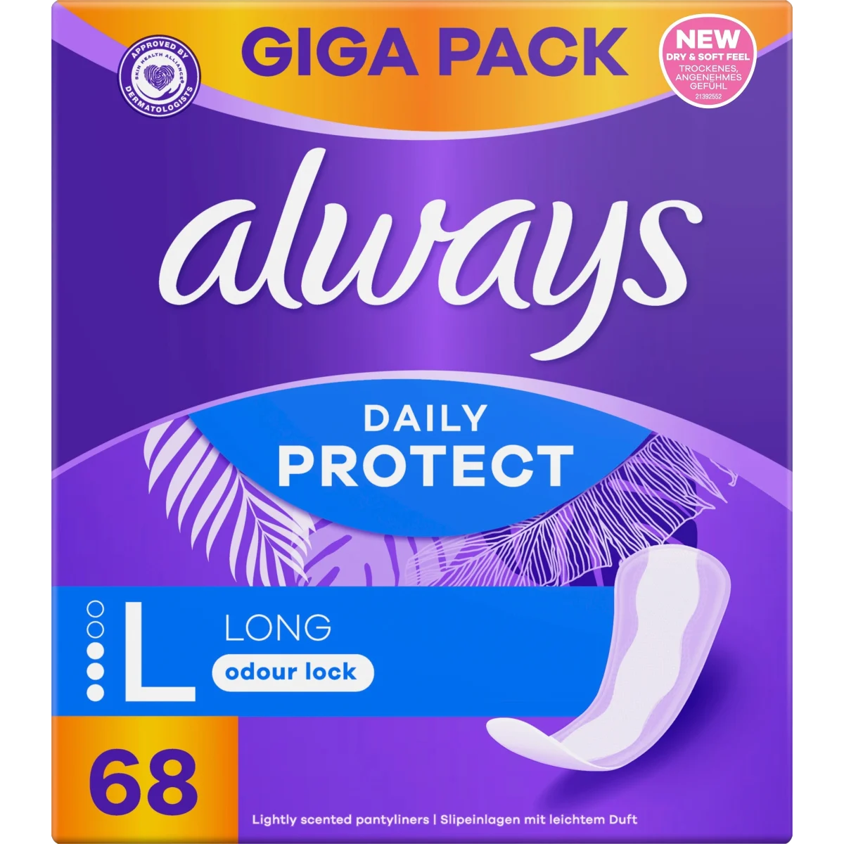 Always Long Liner GigaPack 68 st