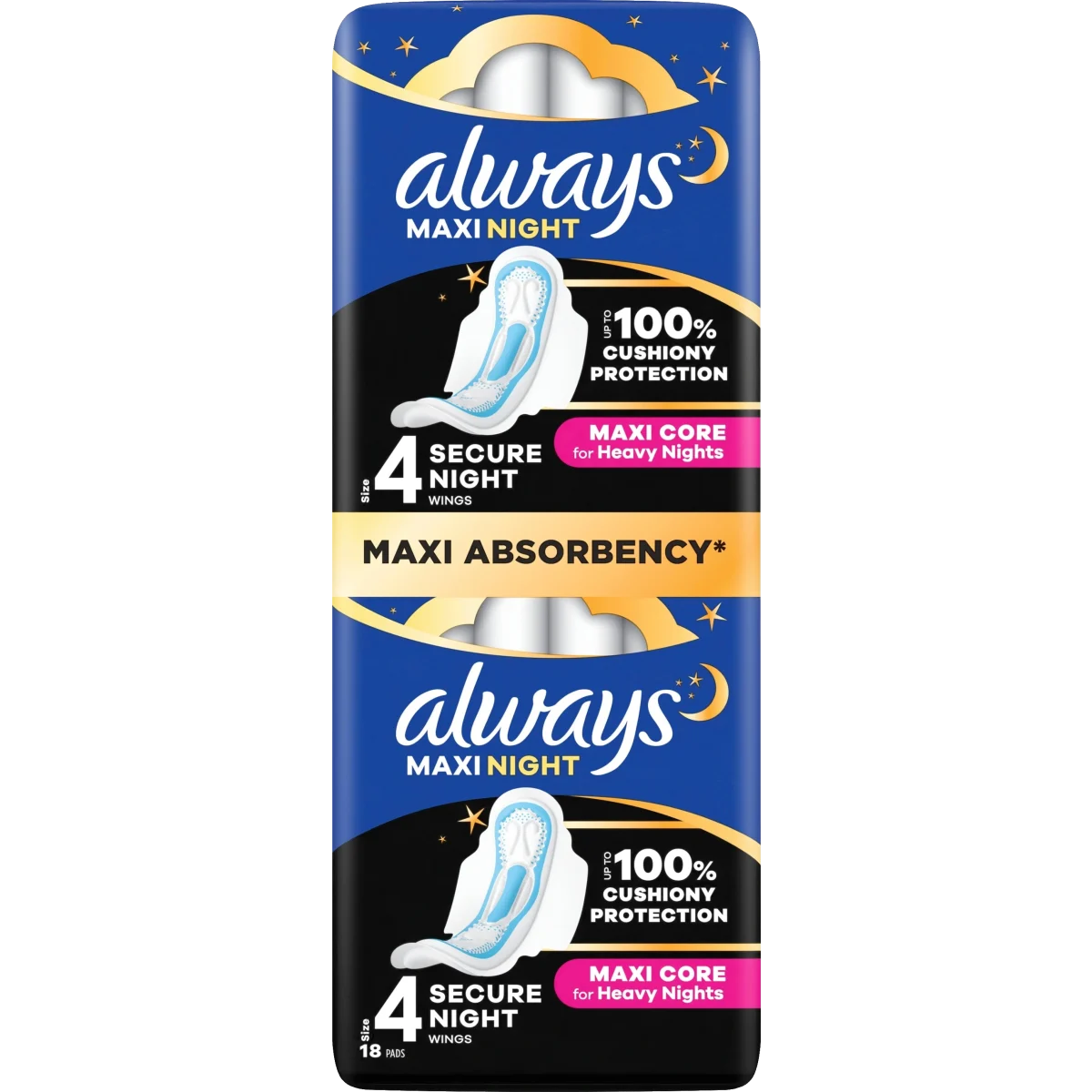 Always Maxi Night Pads S3 BigPack 18 st
