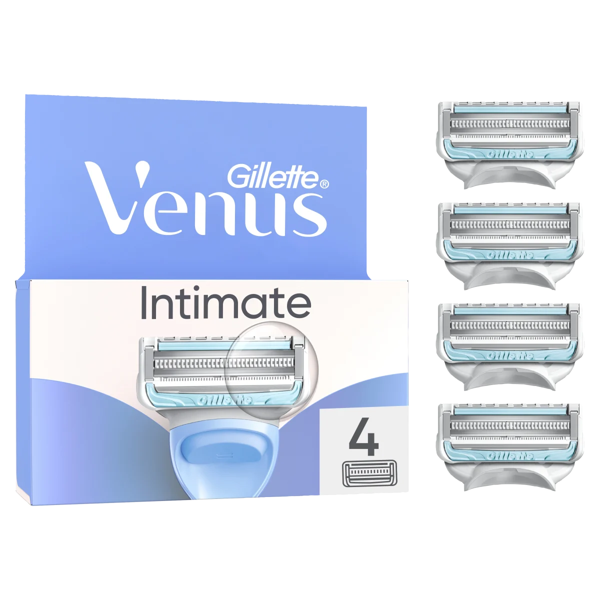 Gillette Venus Initimate Rakblad för Intimområdet 4 st