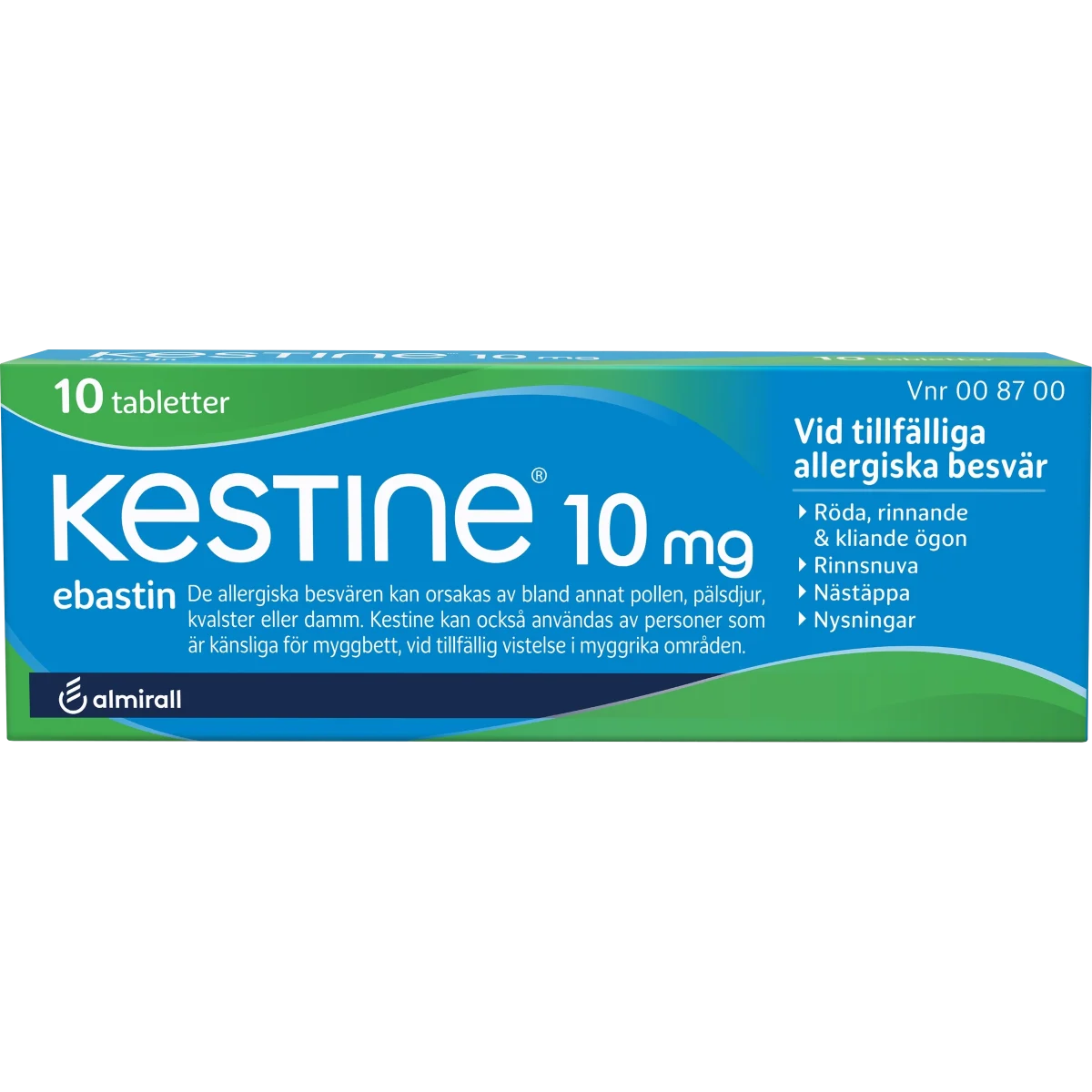 Kestine Tablett 10 mg 10 st