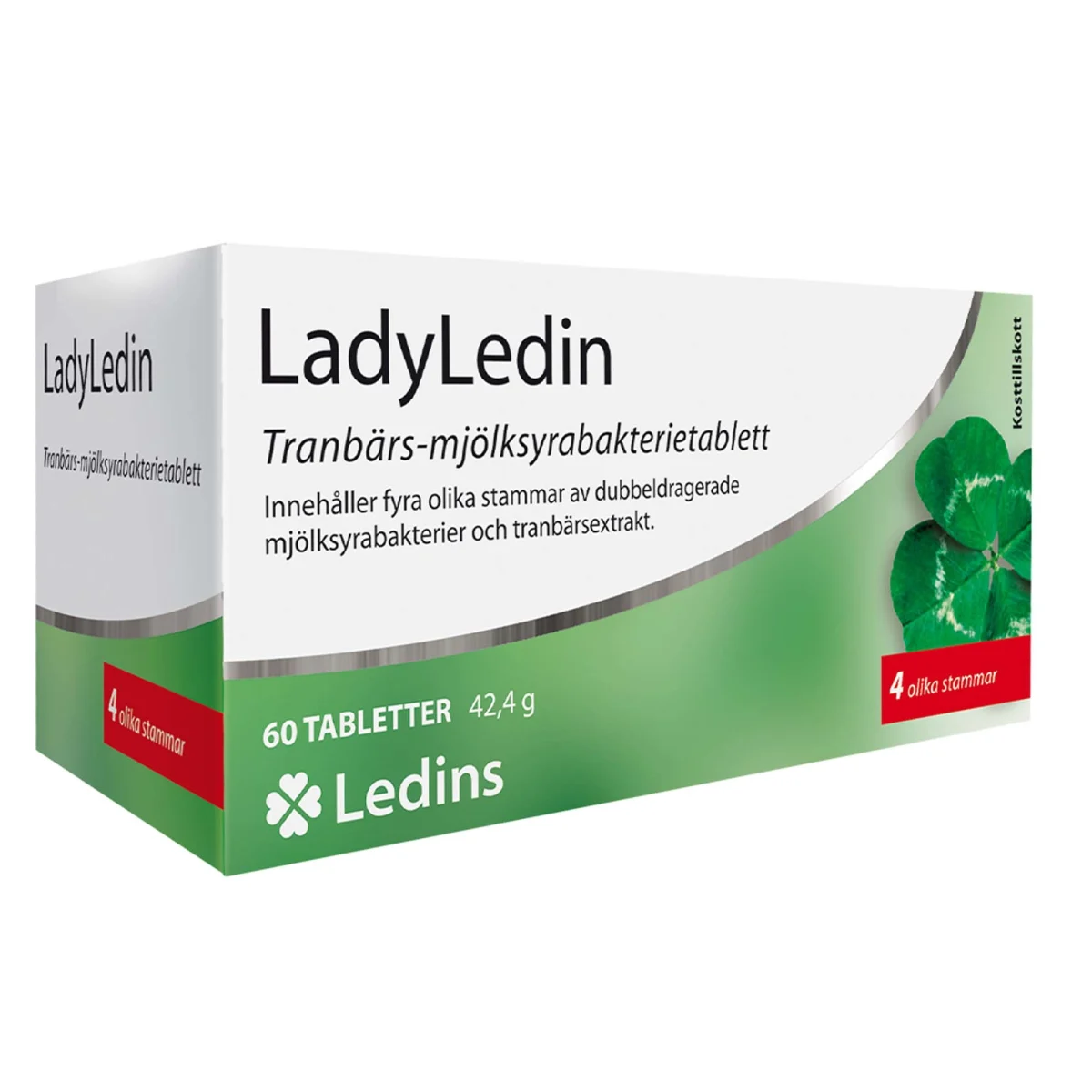 Ledins LadyLedin Tranbärs-mjölksyrabakterietablett 60 st
