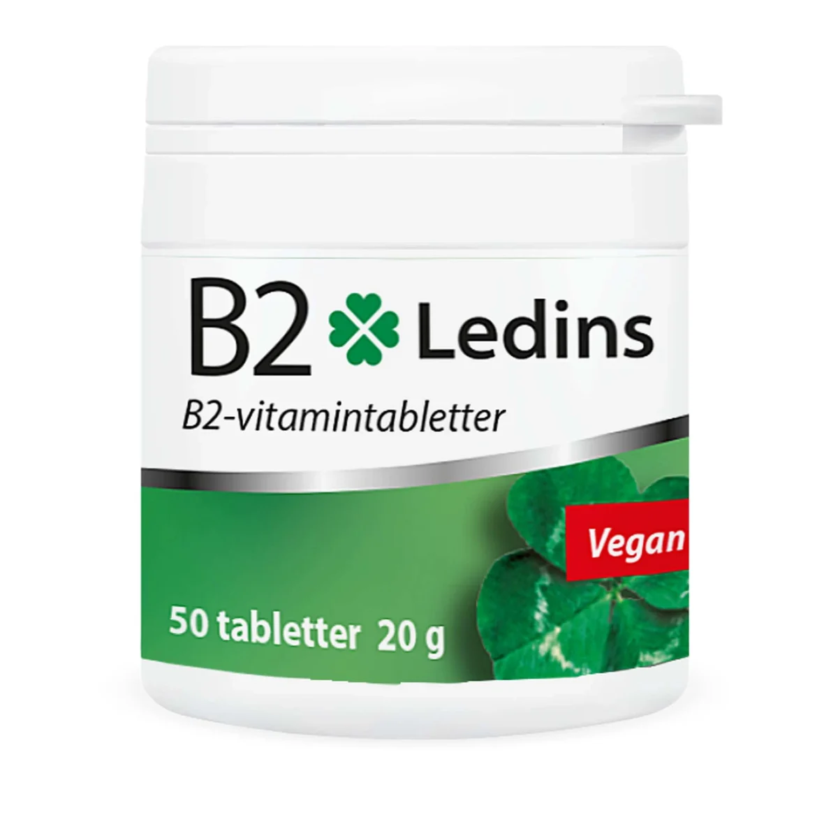 Ledins Vitamin B2 25 mg, 50 st
