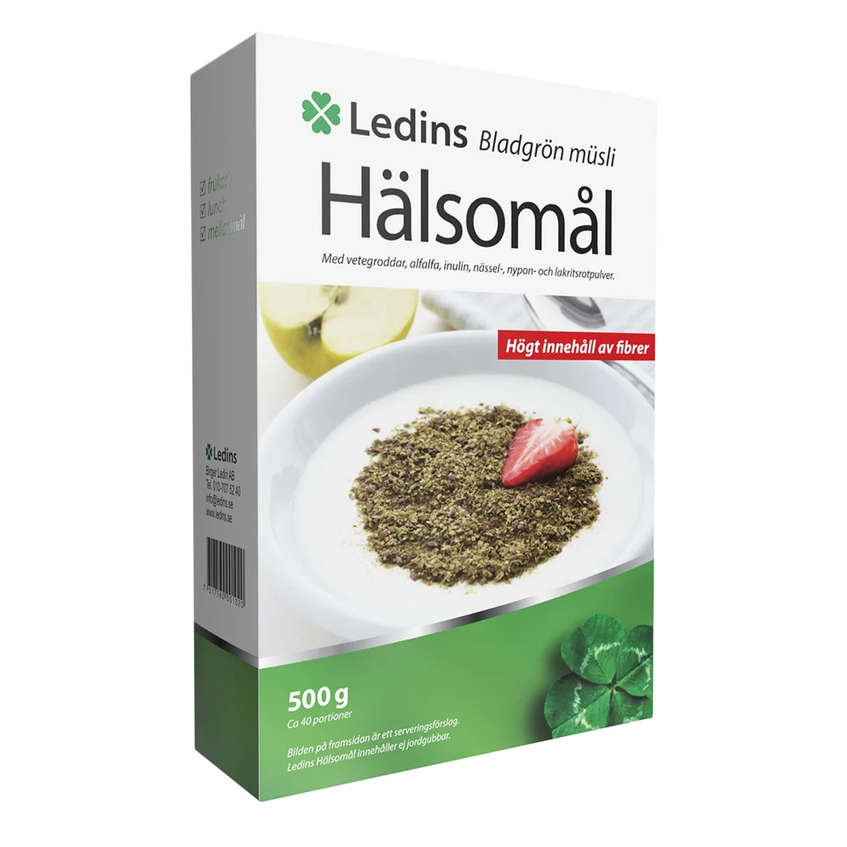 Ledins Hälsomål Osötat Bladgrönt Müsli 500g