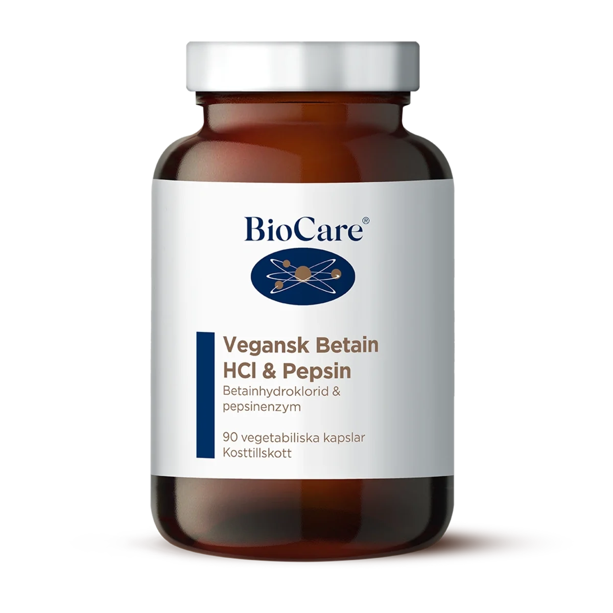 BioCare Vegansk Betain HCL & Pepsin 90 st