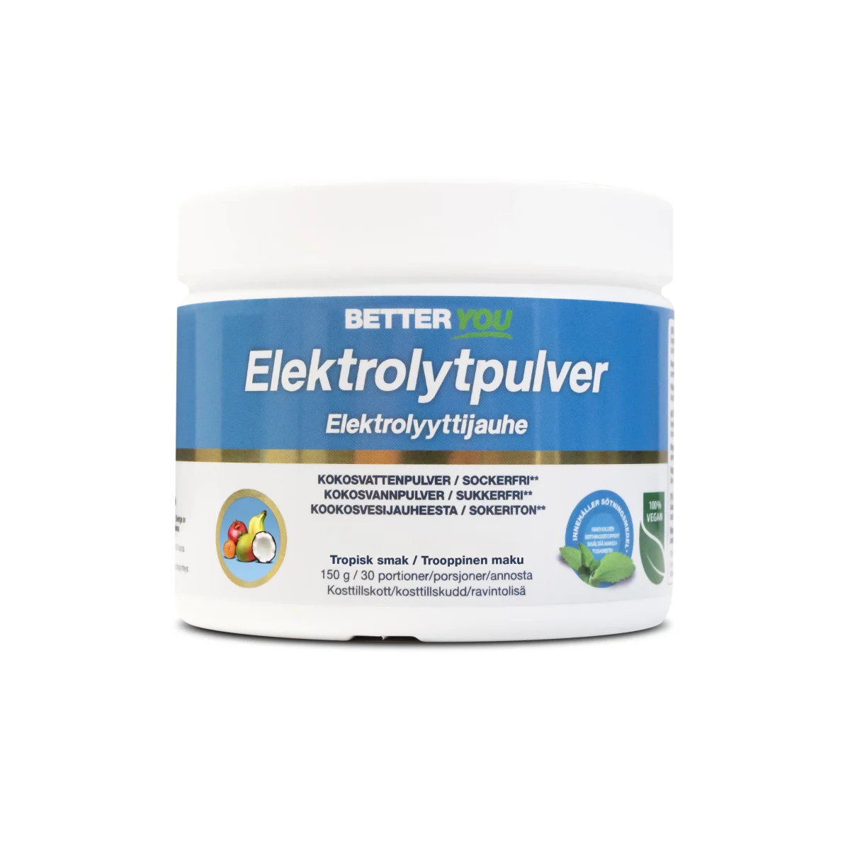 Better You Elektrolytpulver Tropisk 150 g