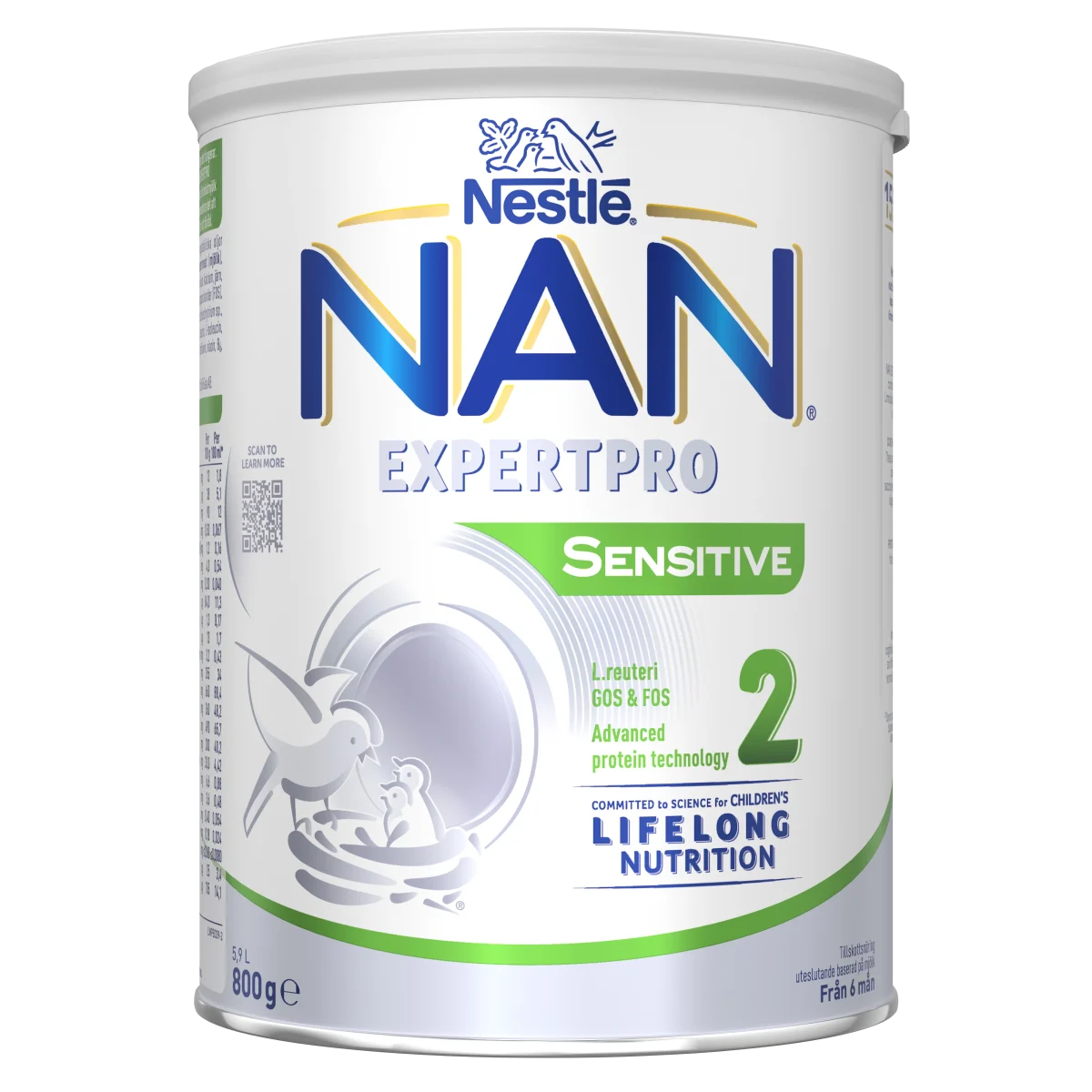 NAN Expertpro Sensitive 2 Tillskottsnäring 800 g