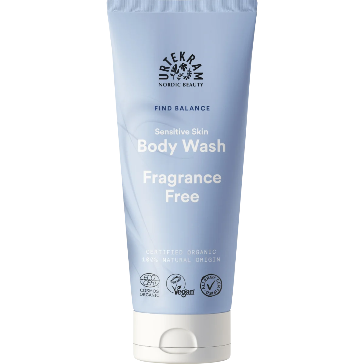 Urtekram Find Balance Fragrance Free Body Wash 200 ml