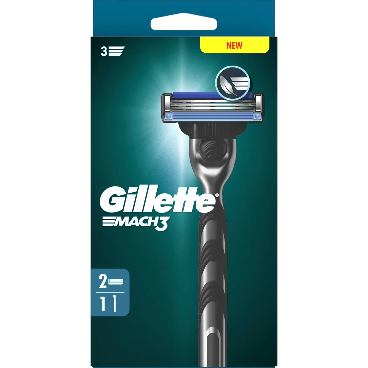 Gillette Mach3 Rakhyvel 2 rakblad