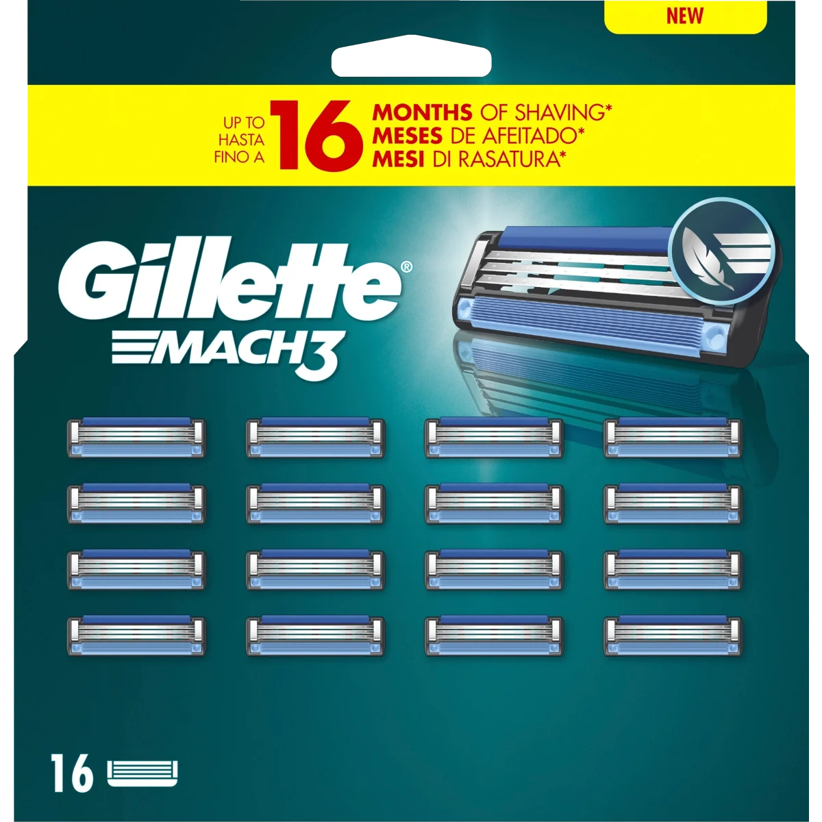 Gillette Mach3 Rakblad 16 st