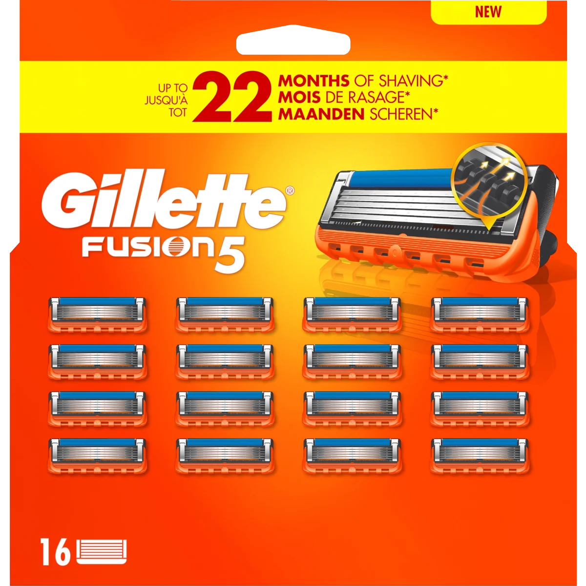 Gillette Fusion5 Rakblad 16 st