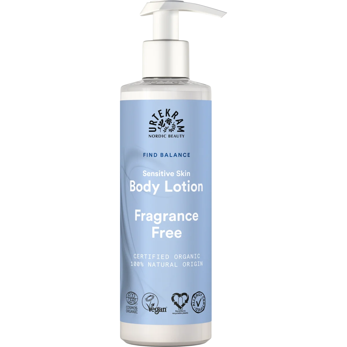 Urtekram Find Balance Fragrance Free Body Lotion 245 ml
