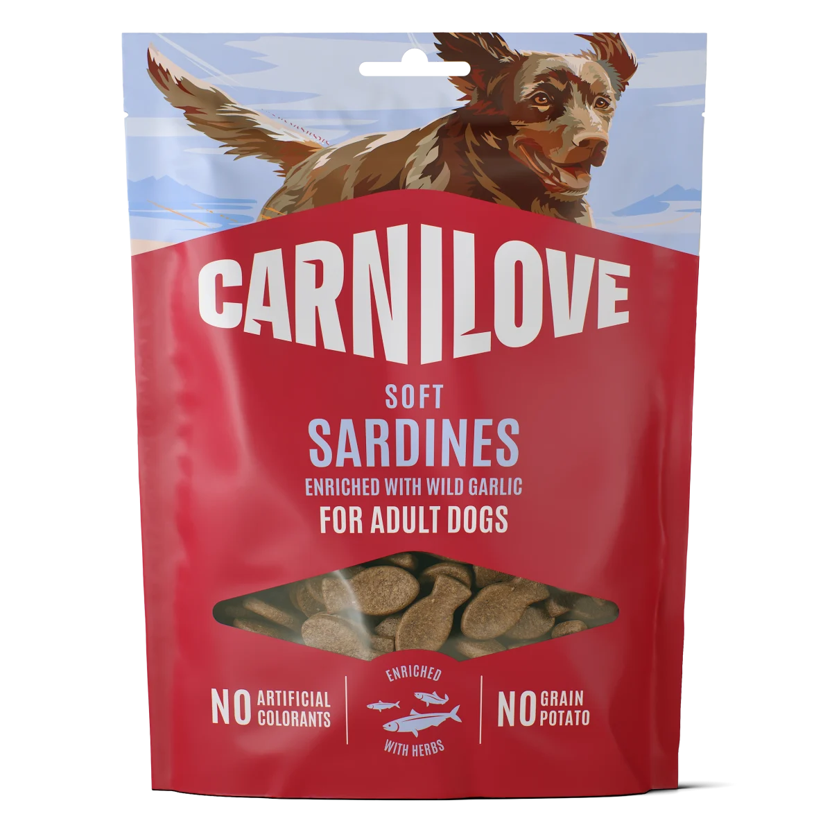 Carnilove Dog Soft Snack Sardine enriched with Garlic 200 g
