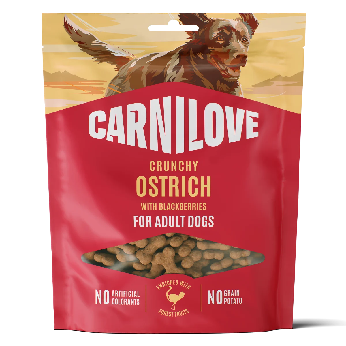 Carnilove Dog Crunchy Snack Ostrich with Blackberries 200 g
