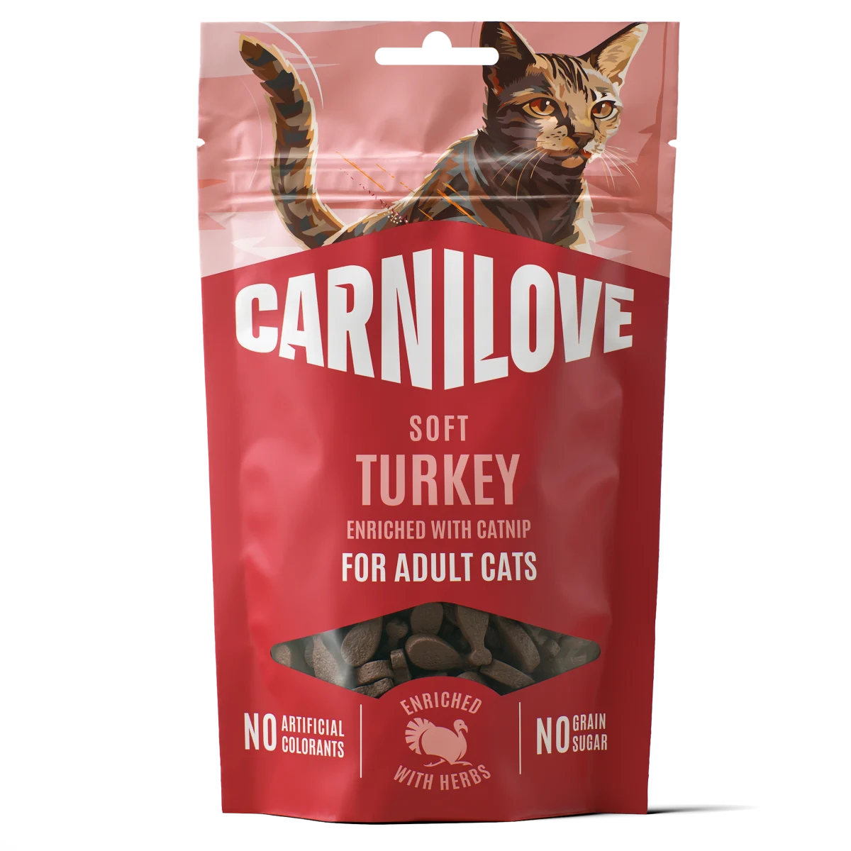 Carnilove Cat Soft Snack Turkey enriched with Catnip 50 g