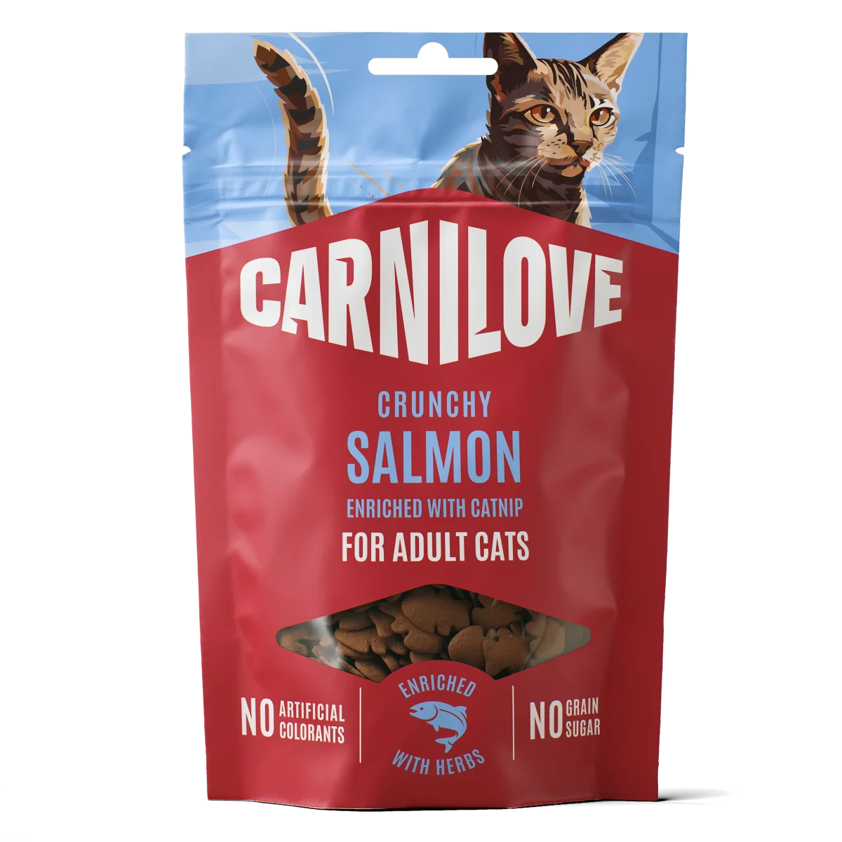 Carnilove Cat Crunchy Snack Salmon enriched with Catnip 50 g