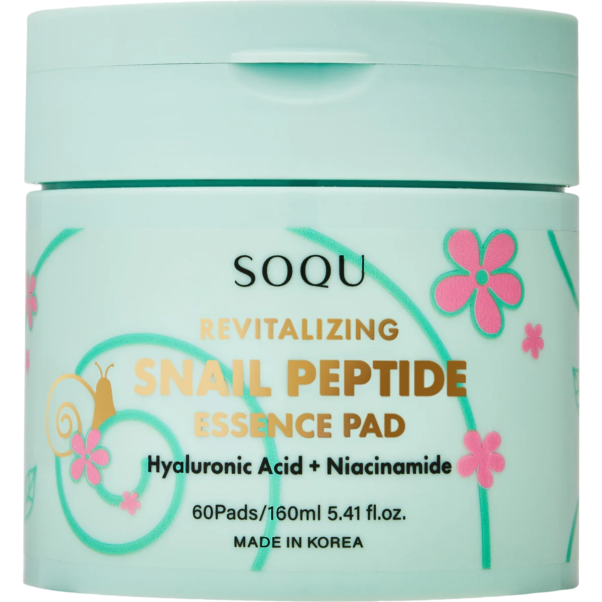 SOQU Snail Peptide Essence Pad 60 pcs
