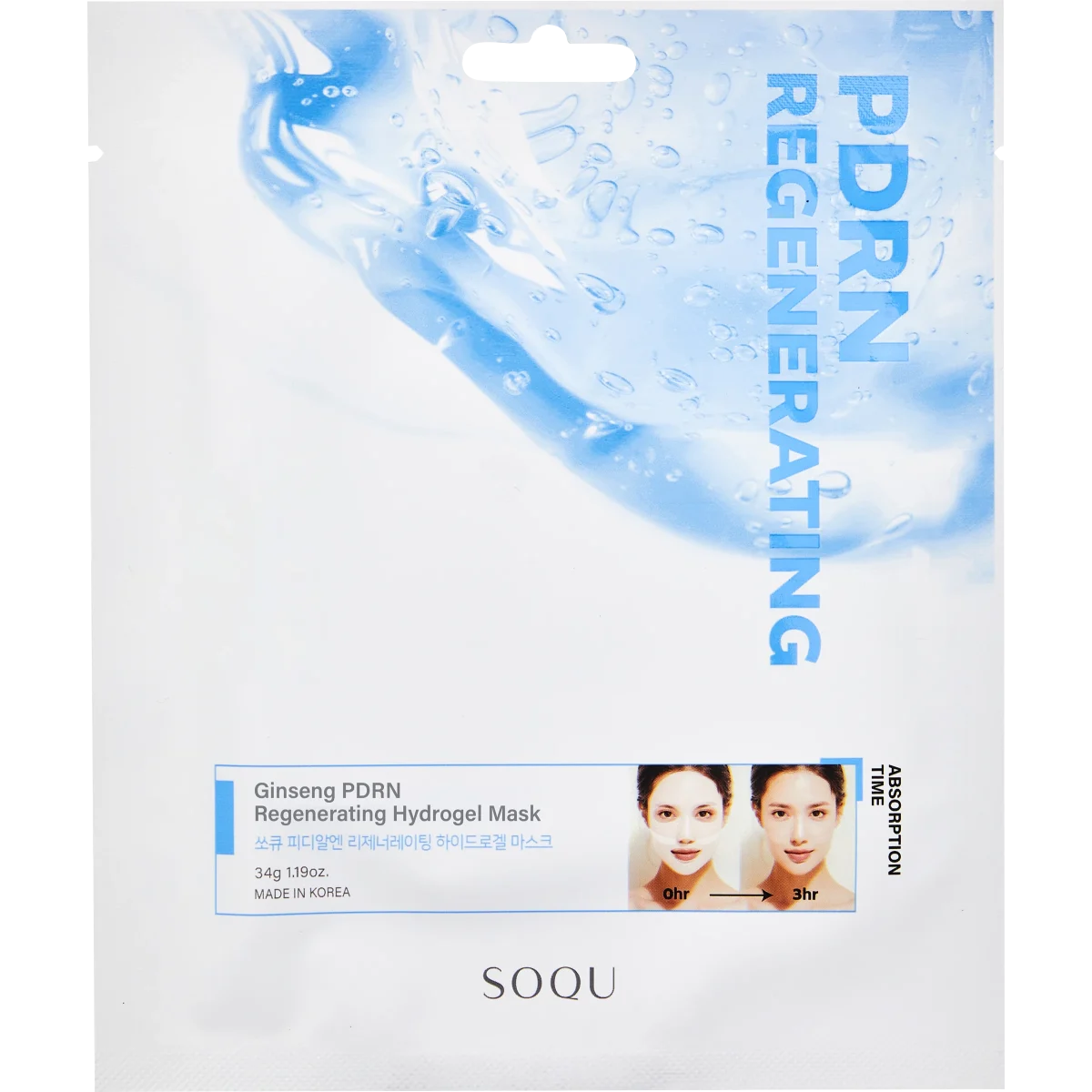 SOQU PDRN Regenerating Hydrogel Mask 1-pack