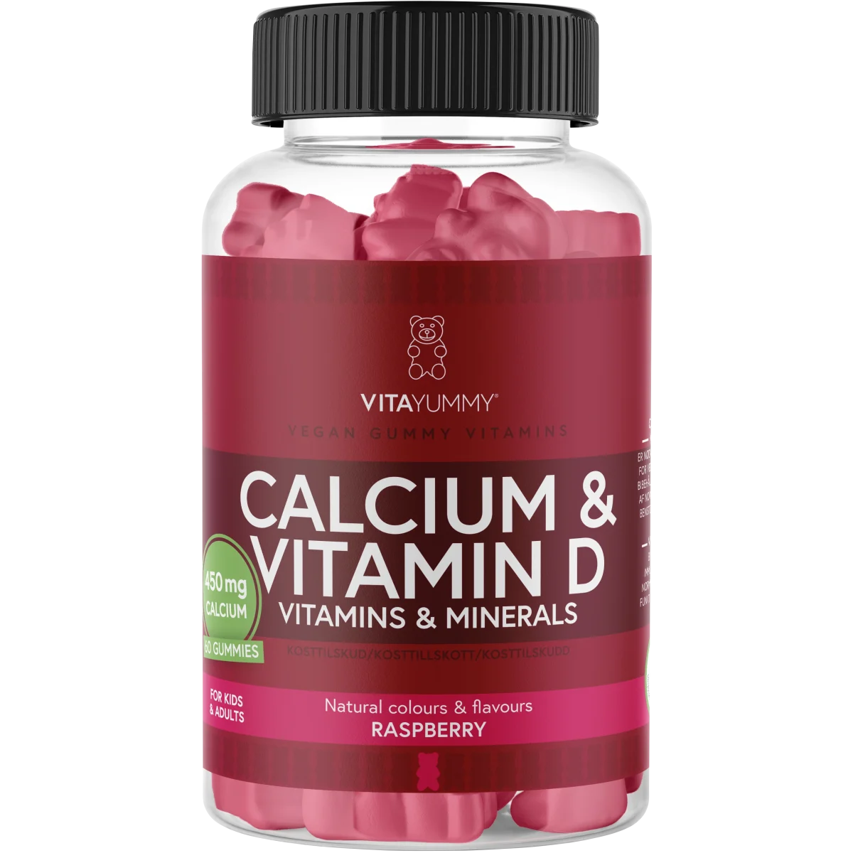VitaYummy Calcium & D Raspberry 60 st