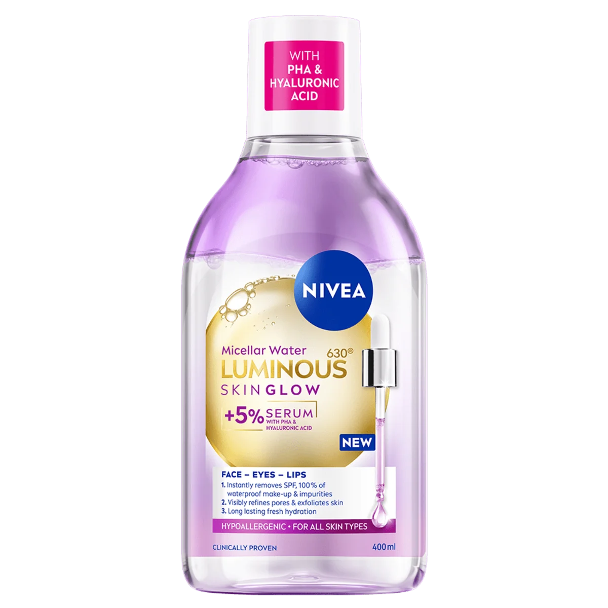 NIVEA Luminous Skin Glow Micellar Water 400 ml
