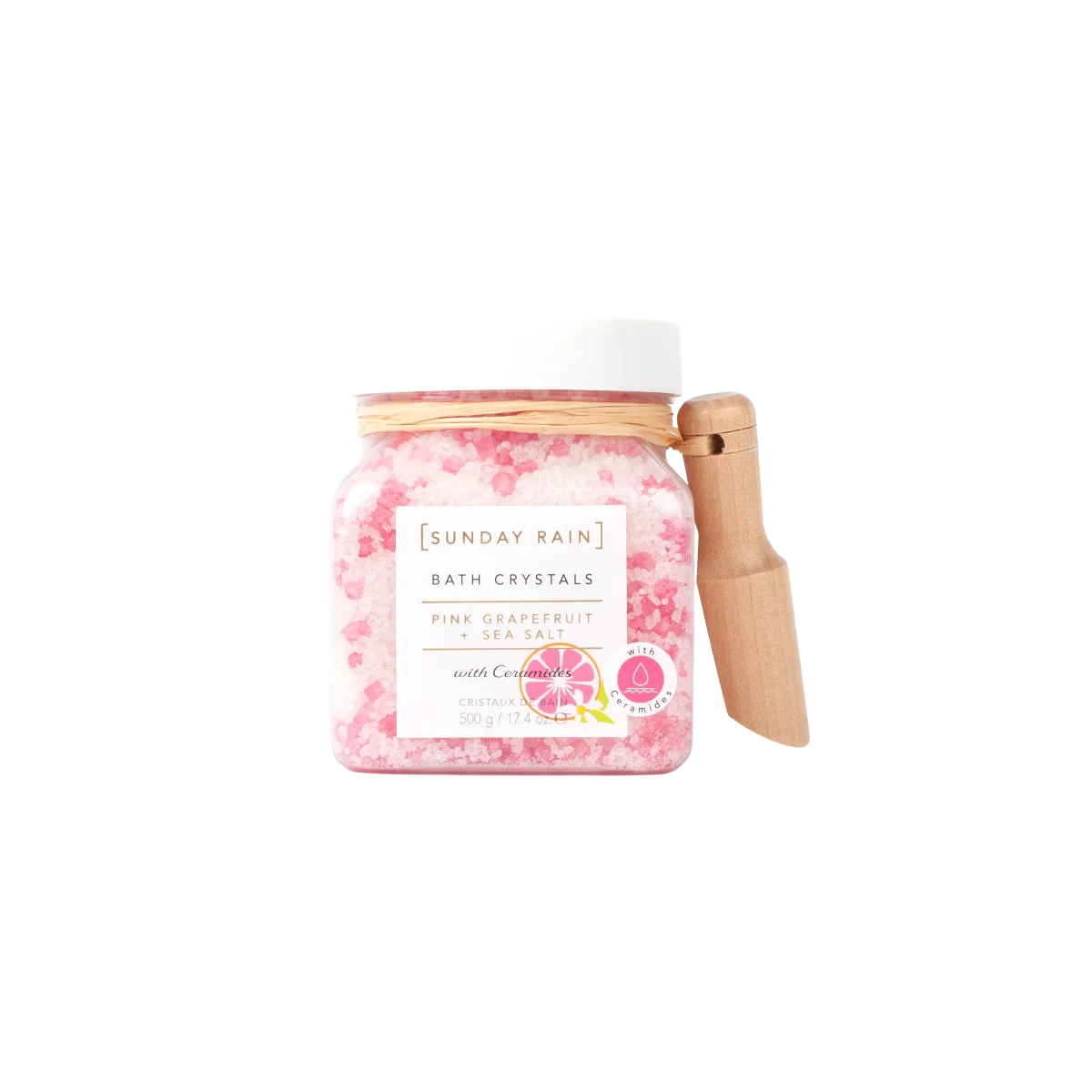 Sunday Rain Pink Grapefruit & Sea Salt Bath Crystals 500 g