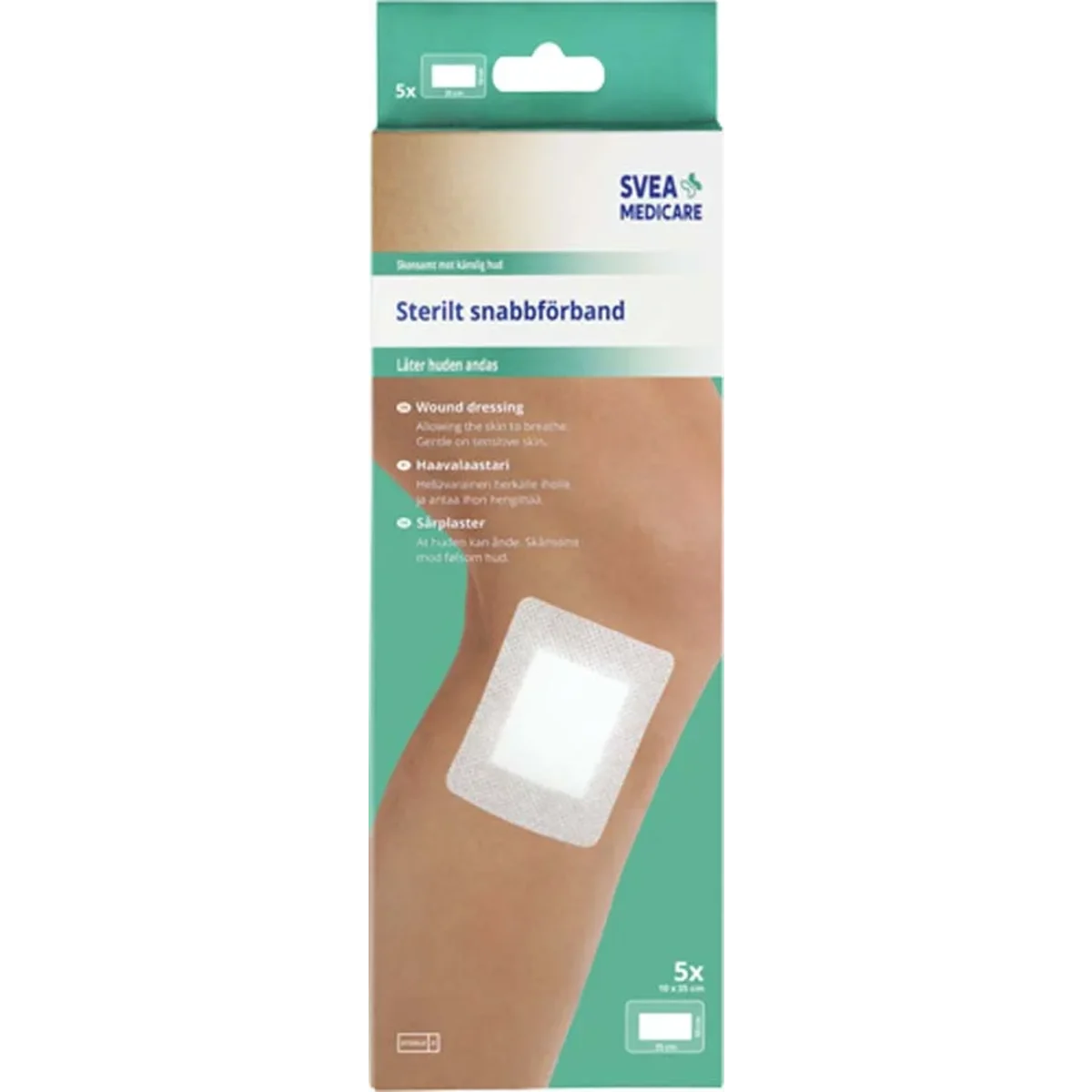 Svea Medicare Sterilt Snabbförband 10x35 cm 5 st