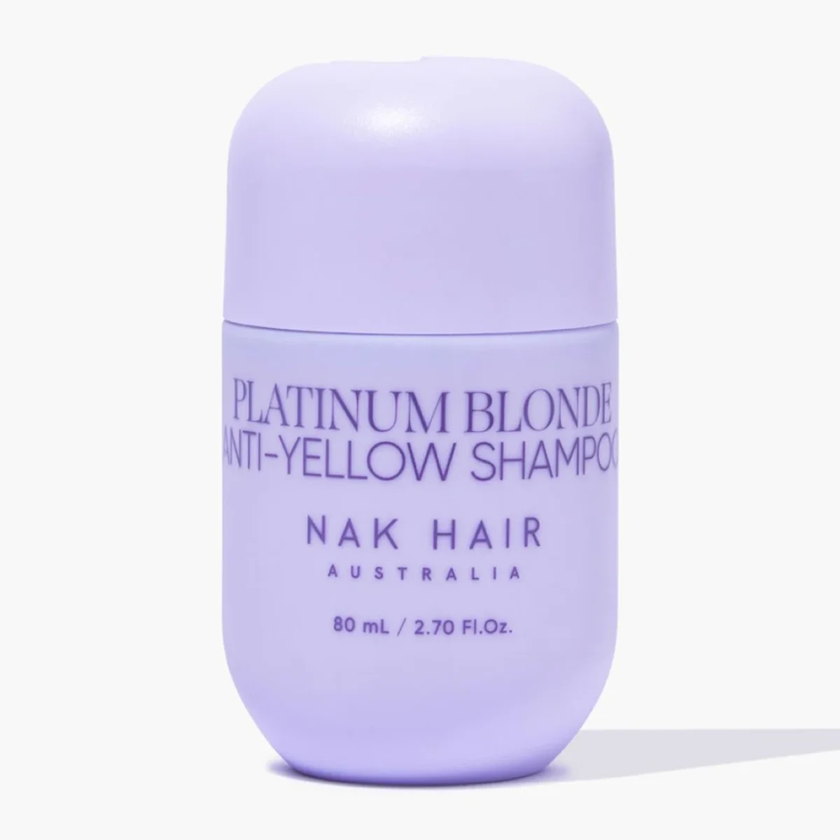 NAK HAIR Platinum Blonde Anti-Yellow Shampoo 80 ml