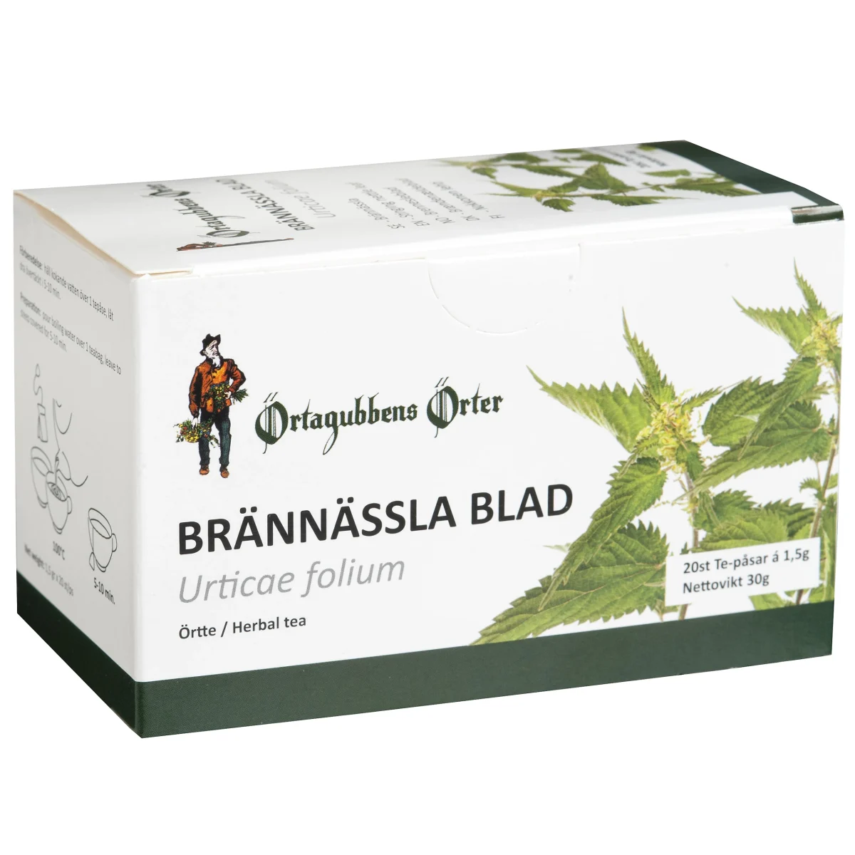 Örtagubben Brännässla blad Örtte 20 x 1,5 g