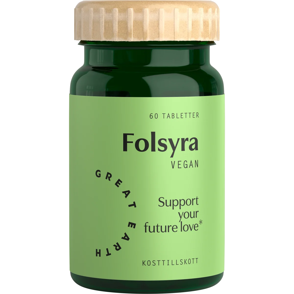 Great Earth Folsyra 400 mcg 60 tabletter